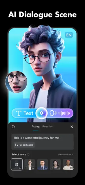 iOS 11 CapCut AI Dialogue Scene