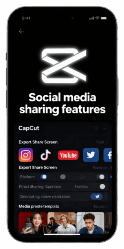 CapCut Pro APK 22 capcut Social media sharing features