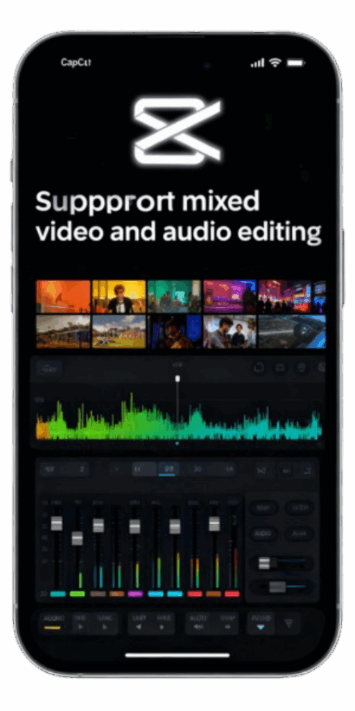 CapCut Pro APK 19 capcut Support mixed video and audio editing