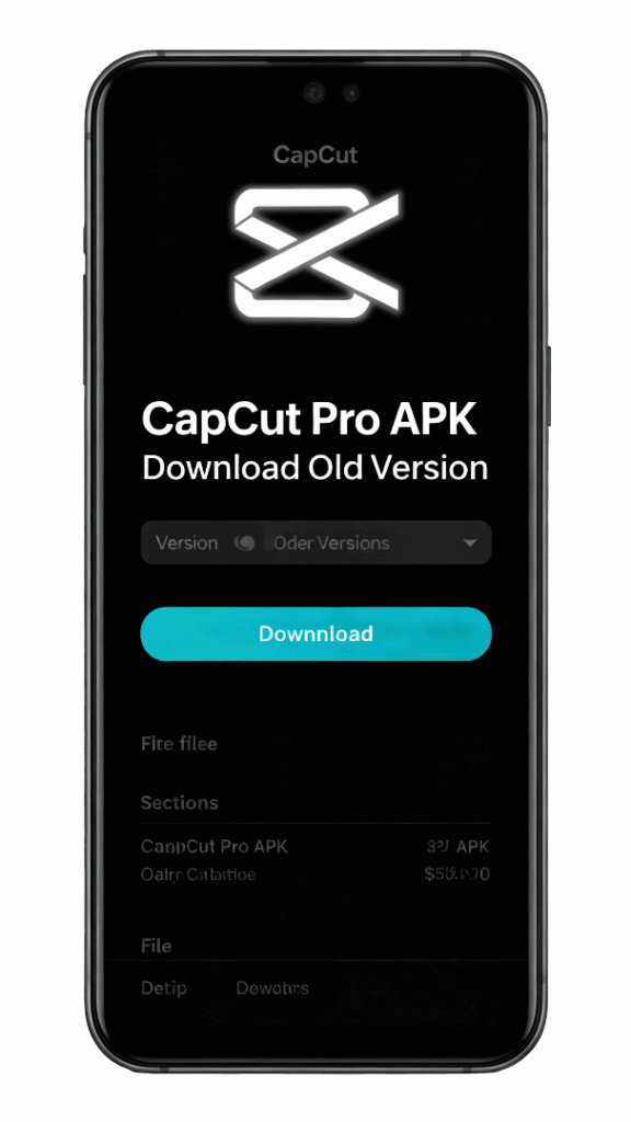 Old Version 1 capcut pro apk old version mockup